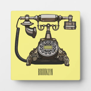 Plaque Photo Illustration de dessin téléphonique