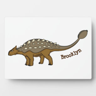 Plaque Photo Illustration de dinosaure blindé Ankylosaurus
