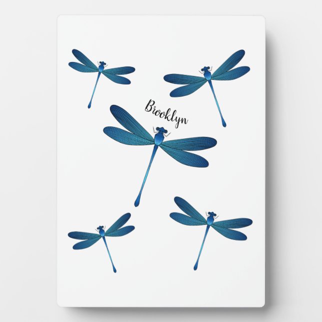 Plaque Photo Illustration de dragonfly (Devant)