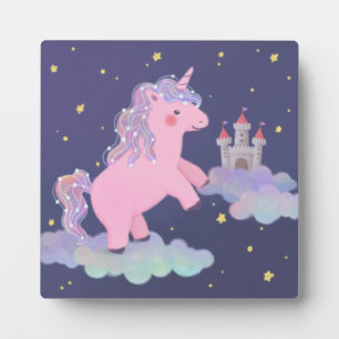 Plaque Photo Illustration de fantaisie du rêve de licorne