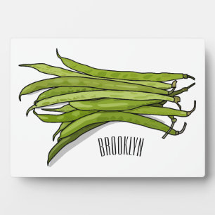 Plaque Photo Illustration de haricots verts