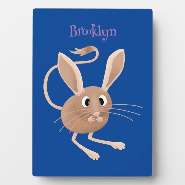 Plaque Photo Illustration de jerboa aux longues oreilles (Devant)