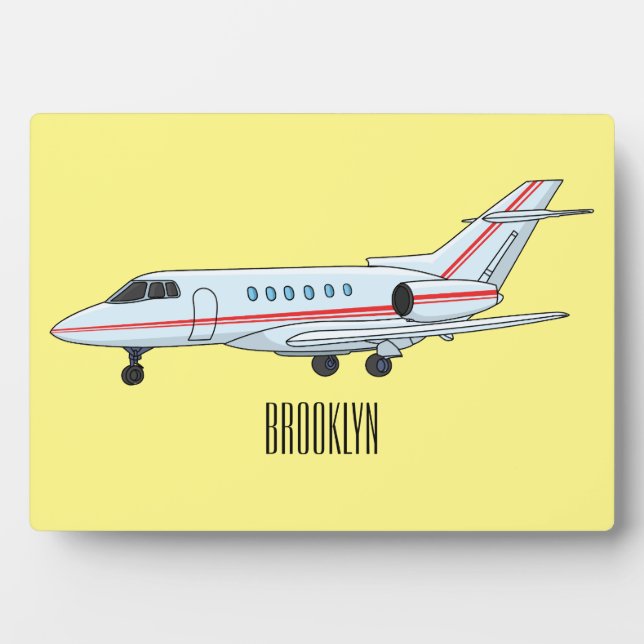 Plaque Photo Illustration de jet privé (Devant)