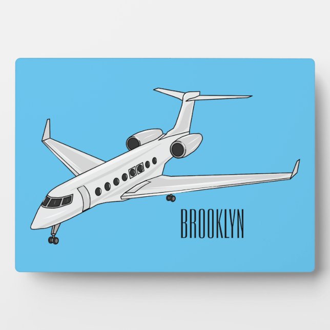 Plaque Photo Illustration de jet privé (Devant)