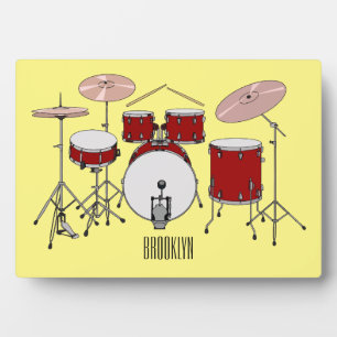 Plaque Photo Illustration de kit de batterie