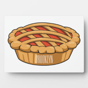 Plaque Photo Illustration de la caricature à tarte