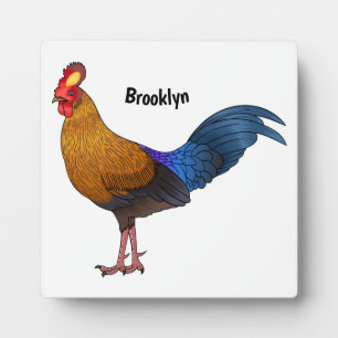 Plaque Photo Illustration de la caricature d'oiseaux de jungle 