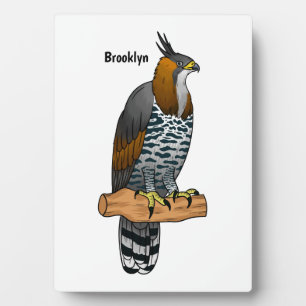 Plaque Photo Illustration de l'aigle à faucon orné