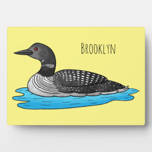 Plaque Photo Illustration de Loon bird