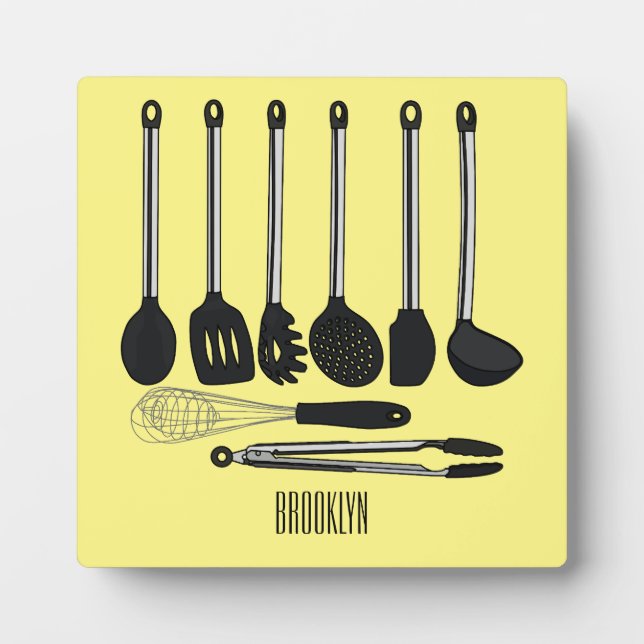 Plaque Photo Illustration de l'ustensile de cuisine (Devant)