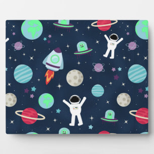 Plaque Photo Illustration de motif spatial