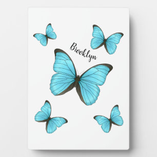Plaque Photo Illustration de papillons Morpho