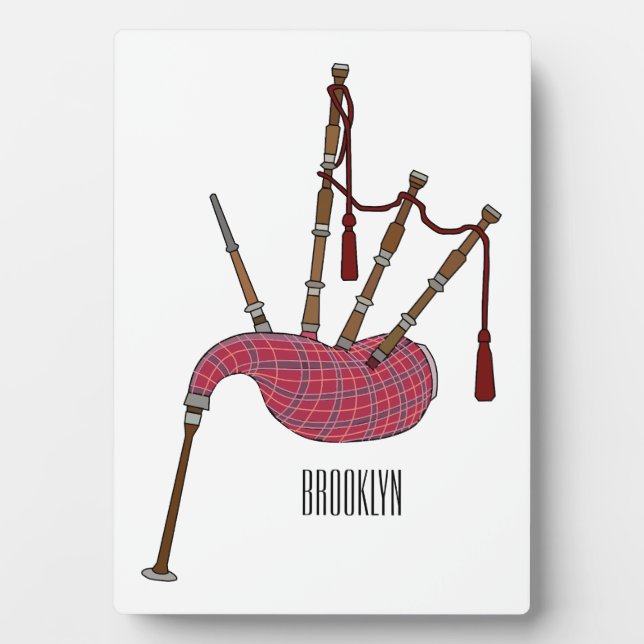 Plaque Photo Illustration de pipes (Devant)
