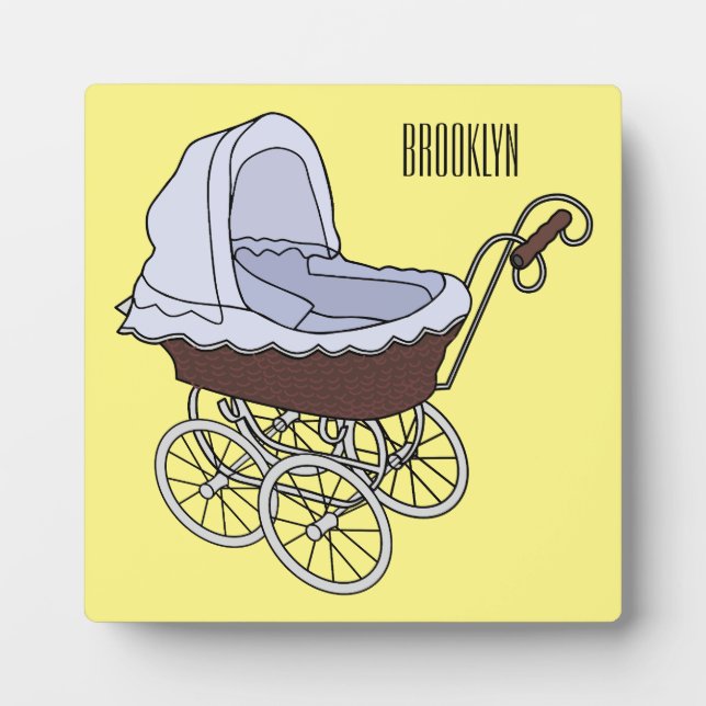 Plaque Photo Illustration de poussette (Devant)