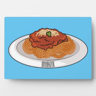 Plaque Photo Illustration de Spaghetti