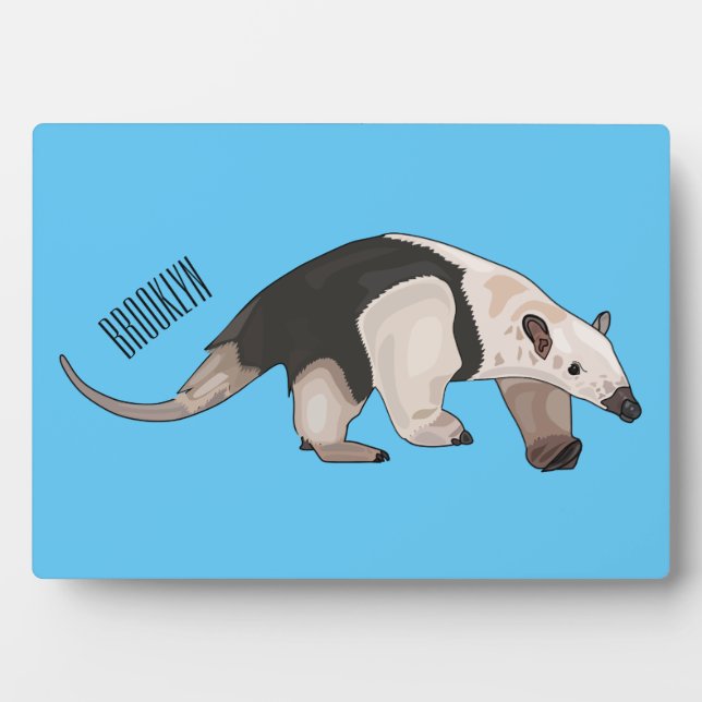 Plaque Photo Illustration de Tamandua (Devant)
