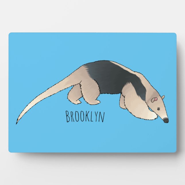 Plaque Photo Illustration de Tamandua (Devant)