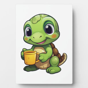 Plaque Photo Illustration de tortue de dessin animé Copie Copie