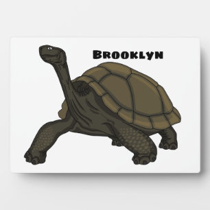 Plaque Photo Illustration de tortue terrestre des Galapagos