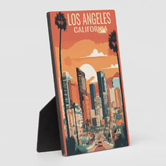 Plaque Photo illustration de voyage à Los Angeles,