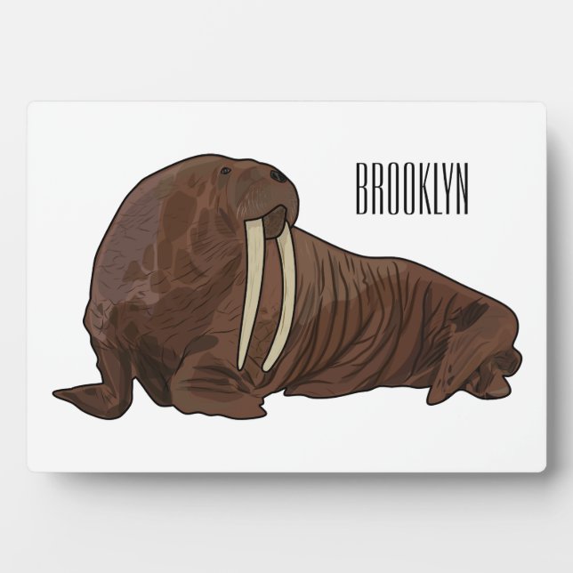 Plaque Photo Illustration de Walrus (Devant)