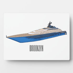 Plaque Photo Illustration de yacht