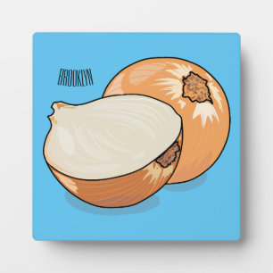 Plaque Photo Illustration d'oignon