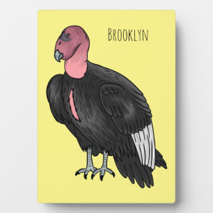 Plaque Photo Illustration d'oiseau condor de Californie