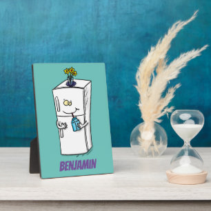 Plaque Photo Illustration drôle de réfrigérateur