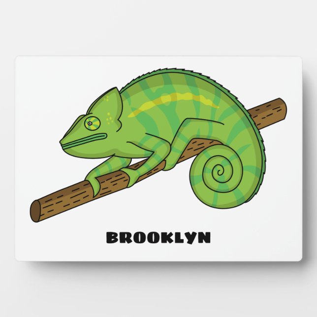 Plaque Photo Illustration du caméléon de la parson (Devant)