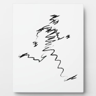 Plaque Photo Illustration du cool du coureur