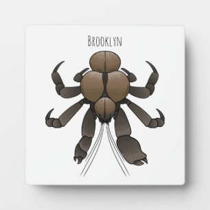 Plaque Photo Illustration du crabe de coco