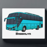 Plaque Photo Illustration d'un autobus à passagers moderne<br><div class="desc">Tous à bord du bus passager ! Rejoignez le voyage dans un style amusant de dessin animé.</div>