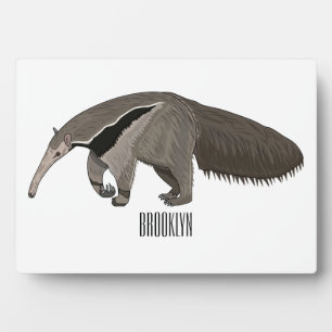 Plaque Photo Illustration d'un dessin animé d'Anteater