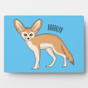 Plaque Photo Illustration Fennec fox