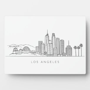 Plaque Photo Illustration minimaliste de la skyline de Los Ange