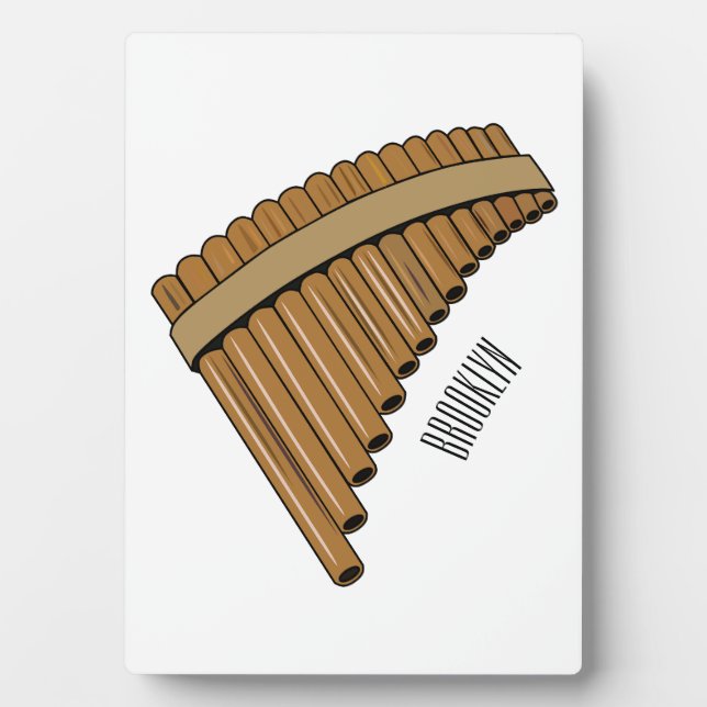Plaque Photo Illustration Pan flûte / panpipes (Devant)