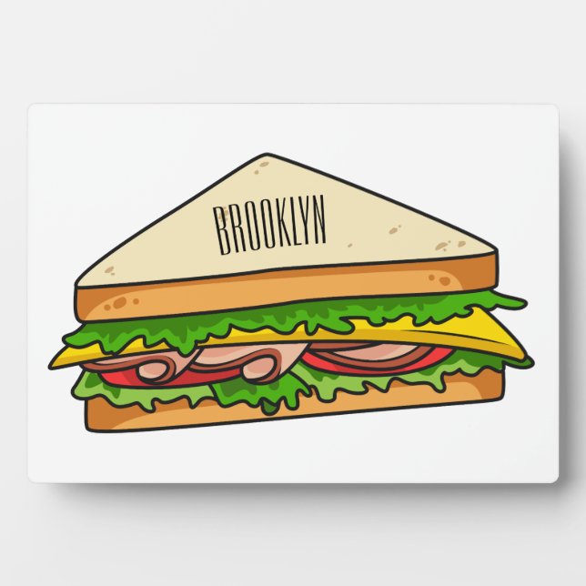 Plaque Photo Illustration Sandwich (Devant)