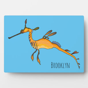 Plaque Photo Illustration Weedy seadragon