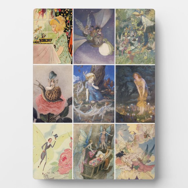Plaque Photo Illustrations vintages d'Art Fairy (Devant)