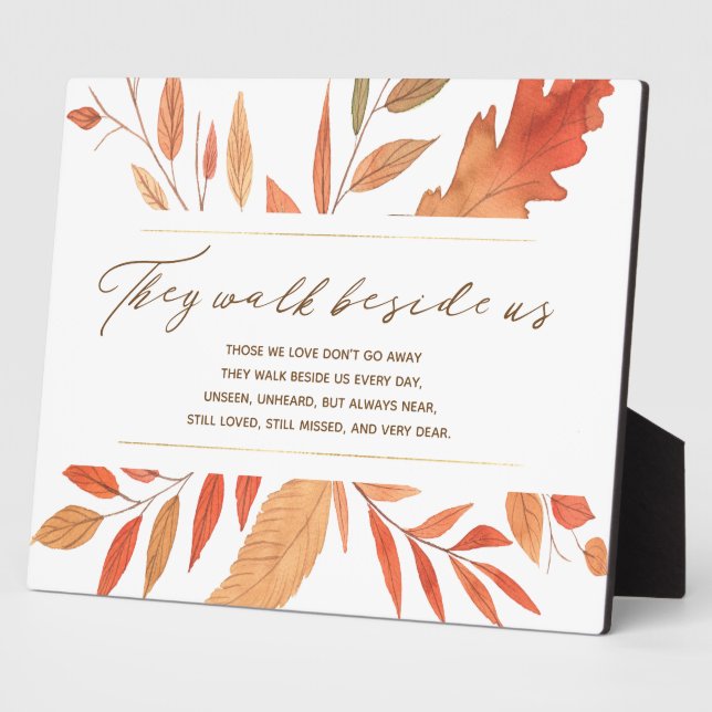 Plaque Photo Ils Marchent À Côté De Nous Mémorial Mariage D'Aut (Côté)
