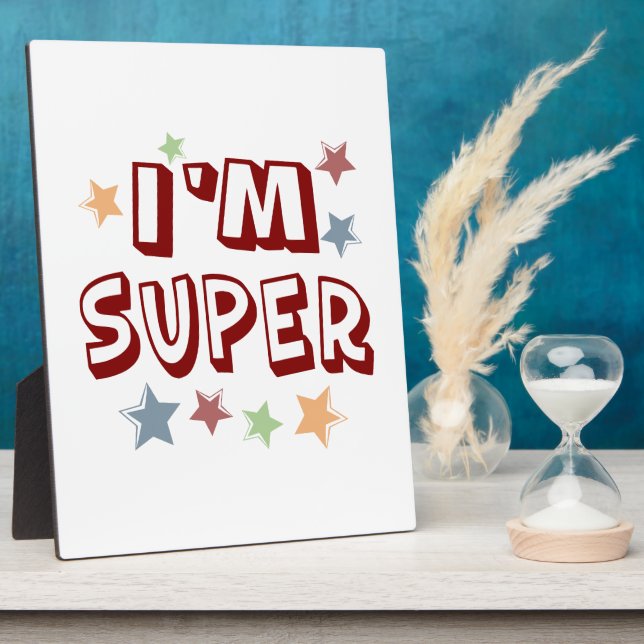 Plaque Photo Im Super avec étoiles (Côté)