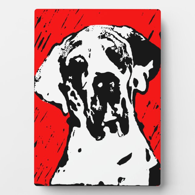 Plaque Photo Image de chien (Devant)