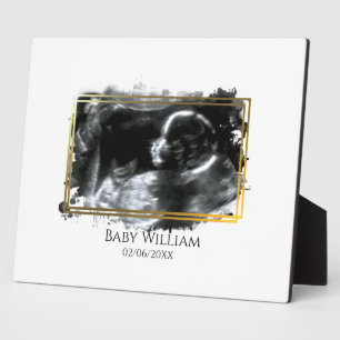 Plaque Photo Image de sonogramme Ultrasonique Baby Attente