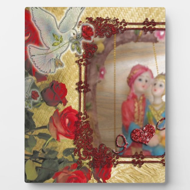 Plaque Photo Impression d'art graphique de portrait de poupée d (Devant)