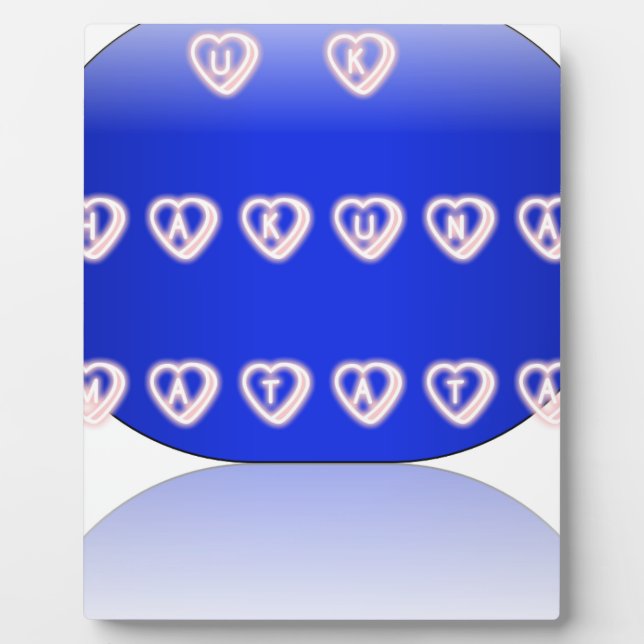 Plaque Photo Impression d'art Hakuna Matata (Devant)