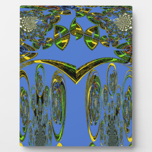 Plaque Photo Impression d'art Iridescente avec design abstrait 