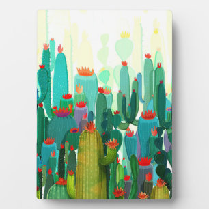 Plaque Photo Impression de cactus Beaucoup de cactus