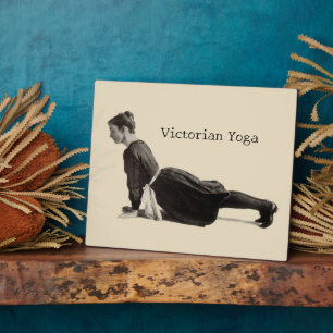 Plaque Photo Impression de femme victorienne en posture de chie