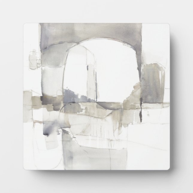 Plaque Photo Improvisation I Gray Abstract Print (Devant)